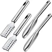 4 Pack Stainless Steel Fish Scale Remover Fish Skin Cleaning Scraper Tool