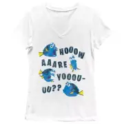 Disney Pixar Finding Dory How Are You Juniors V-Neck T-Shirt