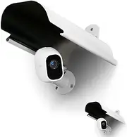 2 Pack Universal Sun Rain Shade Camera Cover Shield,Protective Roof for Outdoor Dome, Bullet Cameras,for Blink,Eufy,Arlo,WyzeCam,Nest,Ring,SimpliSafe,Kasa,Aluminum Alloy Material-White