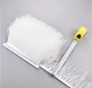 40cm White OSTRICH FEATHERS TRIM