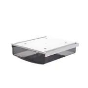 Self-adhesive Plastic Drawer Organizer Stationery Storage Box Hidden Under Table or Cabinet Clear dark