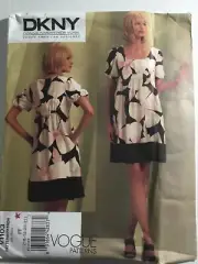 NEW Vogue Pattern V1103 Womens 16 18 20 22 Empire Mini Dress Slip Balloon Slv