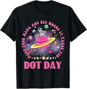 [X.Style] Make Your Mark and See Kids Dot Day International dot Day ds1144 T-Shirt (3XL) Black