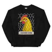 Chicken Wire Farming Rural Life Agriculture Crewneck Sweatshirt