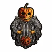King of The Pumpkins Patch Iron-on Embroidered Applique Clothing Halloween