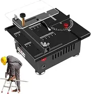Vgvgaj Table Saw for Crafts | Precision Table Saw Woodworking Tools - Portable Tablesaw, 7 Speed Adjustable Power Supply, 16mm Adjustable Cut Depth for Miniature Wood Craft Cutting