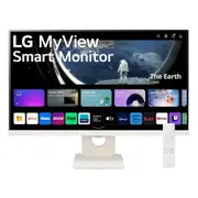 LG MyView 25 Inch Full HD IPS All-In-One Smart Monitor White 25SR50F-W