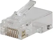 Klein Tools VDV826-762 Pass-Thru Modular Data Plug, RJ45 CAT5e, Gold Plated, Pass Through Connectors 200-Pack
