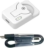 Xuegier Button Battery Charger Type-C Lithium Battery Charger for LIR2032/LIR1632/LIR2025/LIR2016/LIR2032H, White,with Cable