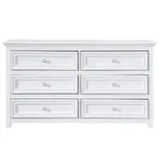 [James Lane] Mandalay Dresser White - 6 Drawer