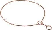 Alvalley Rose Gold Finish Snake Show Chain for Dogs Made of Solid Brass Thickness 3 mm x 24 in