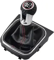 6 Speed Shift Knob Boot Kit for Volkswagen VW Golf 5 6 MK5 MK6 GTI GTD R32 R20 2004-2013