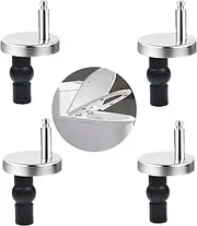 ziyue 4 Pack Universal Toilet Seat Fixing Kit, Toilet Seat Hinges Screws, Quick Release Top Fixing Bolt Screw Replacement Kit for Soft Close Toilet Seat