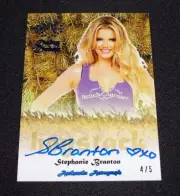 2015 Benchwarmer STEPHANIE BRANTON Daizy Dukez #52 HAYSTACK Blue Auto/5 PLAYBOY