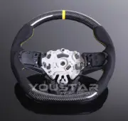 YELLOW Line CARBON FIBRE Alcantara Steering Wheel for MINI F54 F55 F56 F57 F60 (for: Mini)
