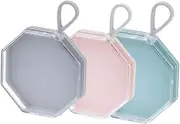 [WOONEKY] 9pcs Makeup Puff Case Portable Powder Puff Boxes for Women Mom Girlfriend Mini Compact Storage for Beauty Prevent Wear Tear