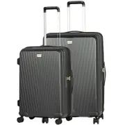 Volair Vmax Hardside 2 Piece (Large + Medium) EXP Spinner Suitcase Set Black