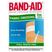 Band-Aid Fabric Dressing Full Width Pad 6cm x 1m