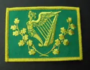 IRELAND IRISH ERIN GO BRAGH EMBROIDERED WORLD FLAG PATCH 3.5 x 2.5 INCHES