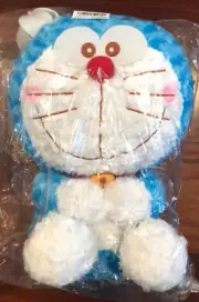 NWT Doraemon 15" Robot Cat 50th Anniversary Rose Fur Stuffed Animal Plush Toreba