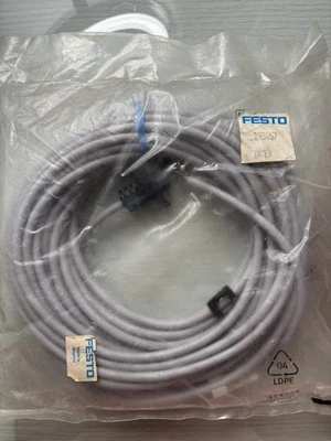 Festo KMEB-1-24-10-LED Plug Socket with Cable 193457 Power Cord