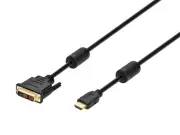 Monoprice 15ft 28AWG Standard HDMI to DVI Adapter Cable W/ Ferrite Cores, Black