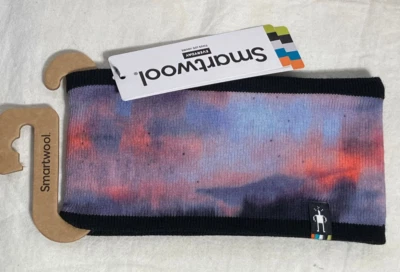 Smartwool Print Polyester / Wool Winter Headband Unisex Blue Black