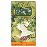 Dragon Herbs, Spring Dragon Longevity Tea™, Caffeine Free, 20 Tea Bags, 1.8 oz (40 g)