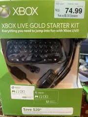 Xbox Live Gold Starter Kit (Xbox 360). Chatpad and Headset Only. New Never Open