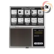 1x Scale AWS AC-1000 Silver Digital LCD Scale With Lid | Auto Shutoff | 1000G