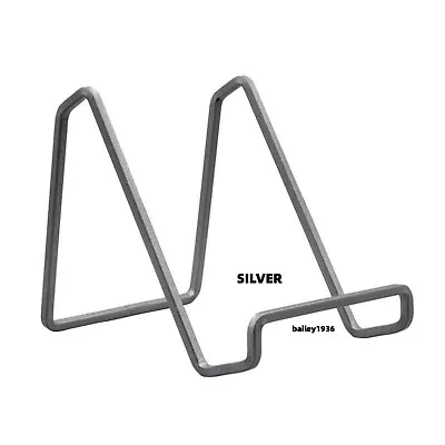 4" PLATE STAND SILVER Square Wire Display EASEL Tripar 50214 QUALITY ITEM