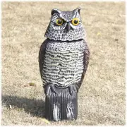 Scarecrows Outside, Scarecrow Fake Owl with Rotating Head, Owl Decoy to Scare B