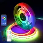 RGBIC COB LED Strip Lights 16.4ft/5m, Color Changing LED Strips with Bluetoot...