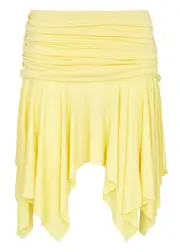 Gimaguas Disco Stretch-jersey Mini Skirt - Yellow - L (UK14 / L) L (UK14 / L)