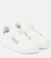 [Hogan] Hogan H-Stripes leather platform sneakers AU 9 white