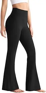 [Neteson] Bootcut Yoga Pants Women High Waist Tummy Control Leisure Trousers Stretch Jogging Trousers for Sports, Fitness, Yoga, Dance