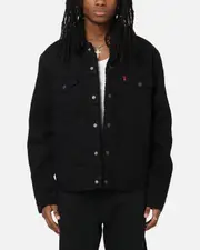 [LEVI STRAUSS AND CO] Levi Strauss And Co Relaxed Fit Sherpa Trucker Jacket Black - Size S S Black