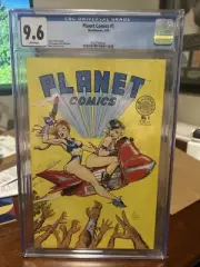 Planet Comics #1 Cgc 9.6 WP (Blackthorne)Dave Stevens Classic WP Key!