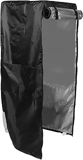 CIMAXIC Upright Fridge Cover in Black Oxford Fabric Weatherproof Refrigerator Protector
