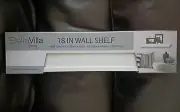 Wall Shelf by BellaVilla, 18 Inches, White, Hardware Included, Brand New