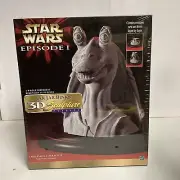 Star Wars Episode 1 Jar Jar Binks 3D Sculpture Puzzle 1995 Hasbro