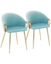 LumiSource Set of 2 Claire Chairs