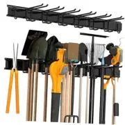 Garage Tool Storage Rack, Heavy Duty Garage Storage 51inch 3 panels+8 hooks