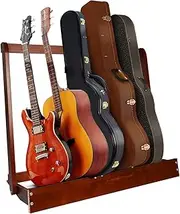 Guitar Stand, Hardwood Guitar Case Rack, Sturdy Multiple Guitar Stand for Organized Storage and Easy Assembly (A)