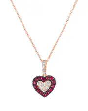 Le Vian Passion Ruby 14K Rose Gold 0.51 ct. tw. Diamond & Ruby Pendant