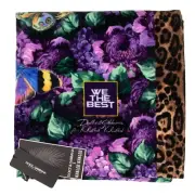 Dolce & Gabbana Dj Khaled Logo Leopard Butterfly Flower Beach Cloth Purple