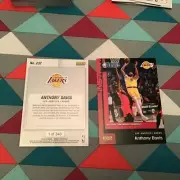 Anthony Davis #237 Lakers 1 of 340 made West Champions 2019-20 PANINI INSTANT