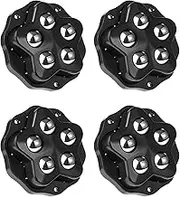 TENOL 4 Pieces Self Adhesion Caster Wheel Rotation Pulley 360 Rotatable for Mop Bucket Bedside Table Storage Bins Trash Can Moving