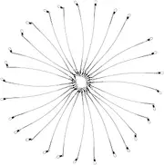 WOONEKY 50pcs Fishing Leader Wire Fishing Line Fishing Accessories Sturdy Steel Wire Easy Swivel Snap Essential for Freshwater