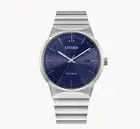 Citizen Eco-Drive Blue Dial Silver Watch BM7580-51L
